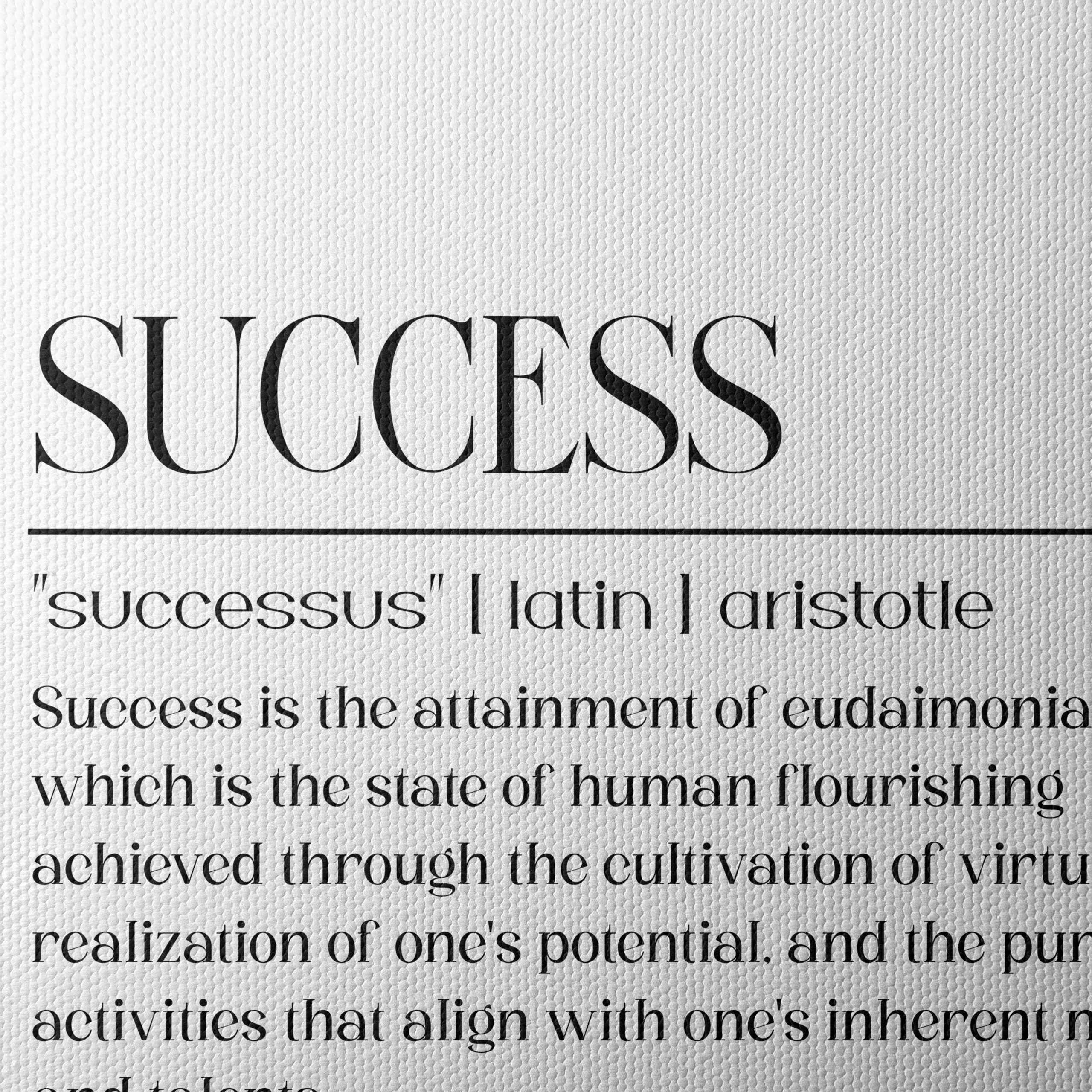 Inspiring Success Quote Wall Art - Image 4