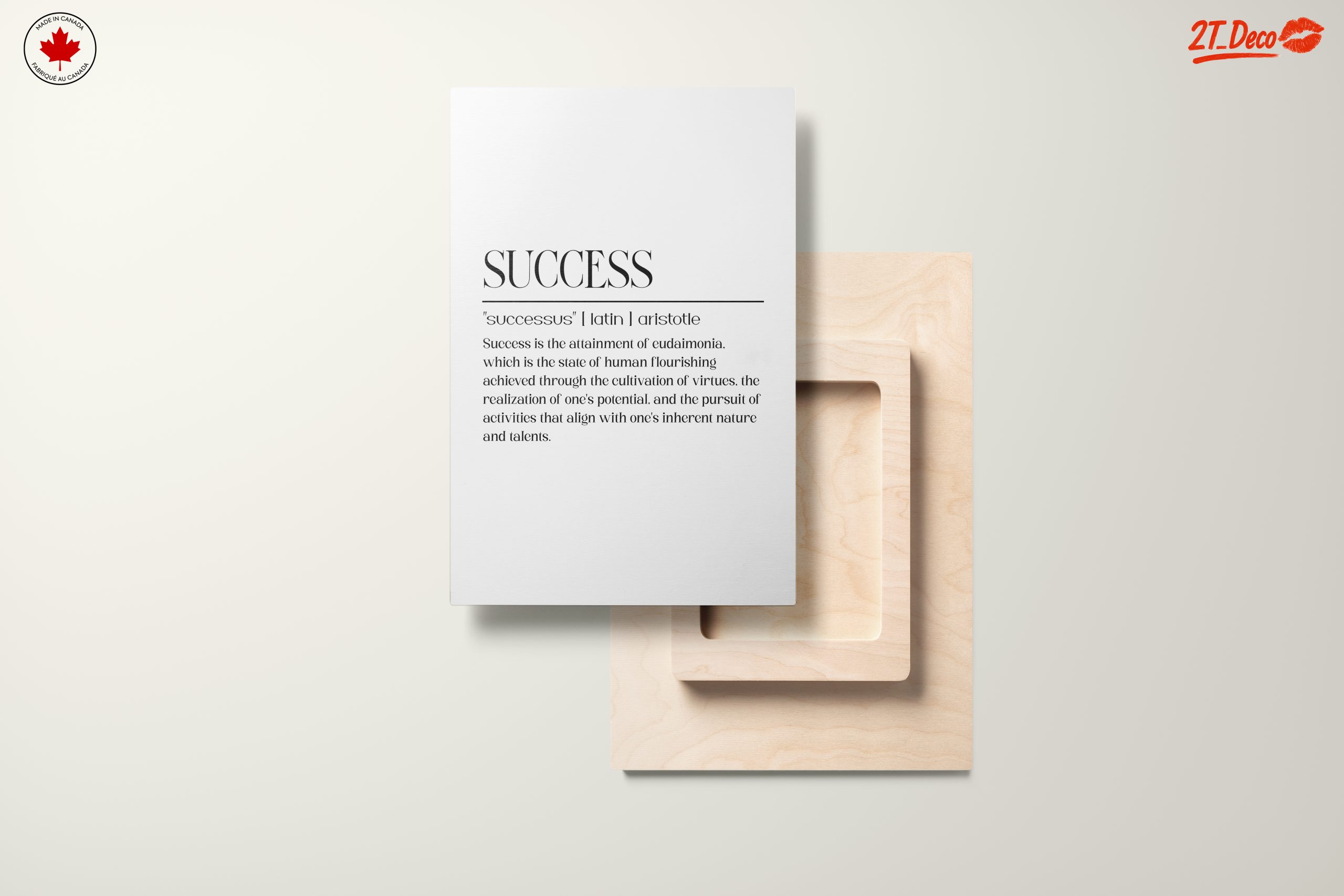 Inspiring Success Quote Wall Art - Image 11