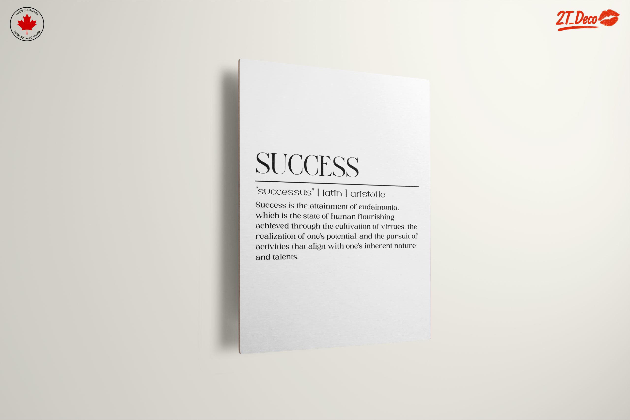 Inspiring Success Quote Wall Art - Image 13