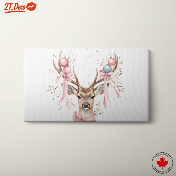 Festive Deer with Ornaments