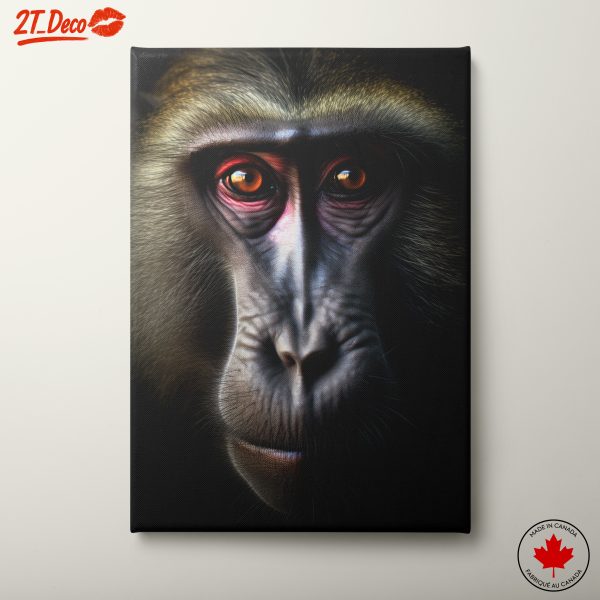 Stunning Baboon Portrait with Intense Eyes