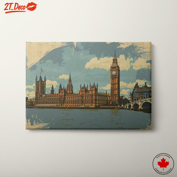 Iconic Cityscape Art Featuring Big Ben