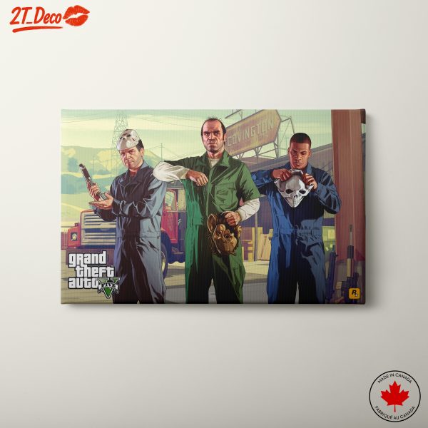 Grand Theft Auto V Iconic Characters Artwork