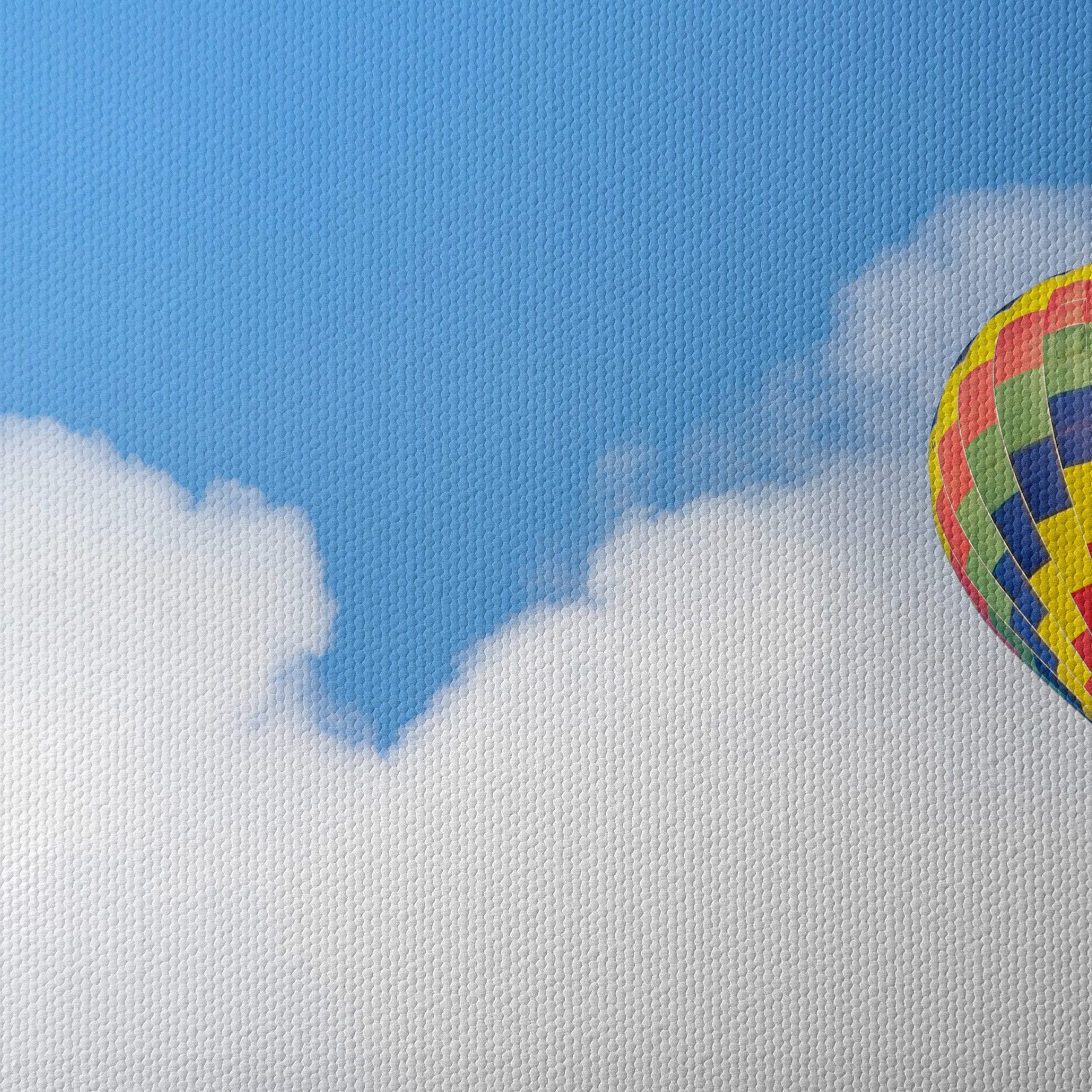 Vibrant Hot Air Balloon in Sky - Image 4