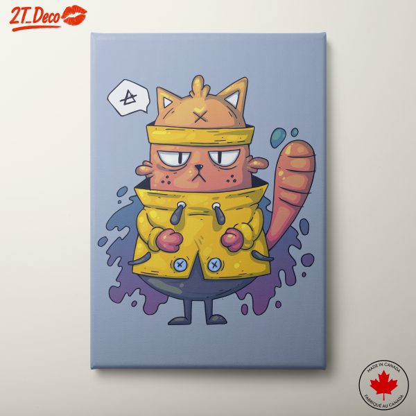 Whimsical Cartoon Cat Illustration Design