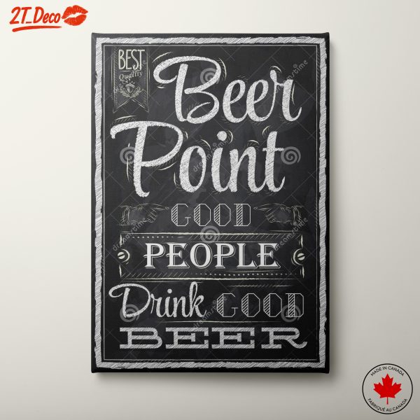 Beer Point Good People Drink Good Beer Art