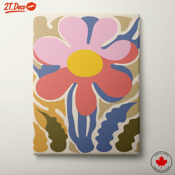 Vibrant Botanical Abstract Flower Art 4