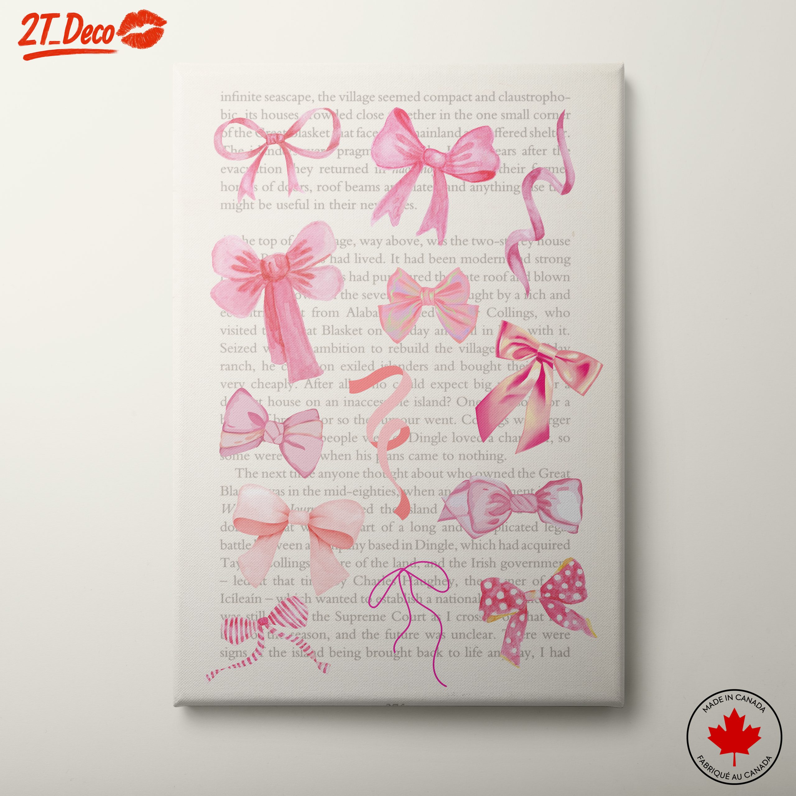 Whimsical Bow Art for Charming Spaces