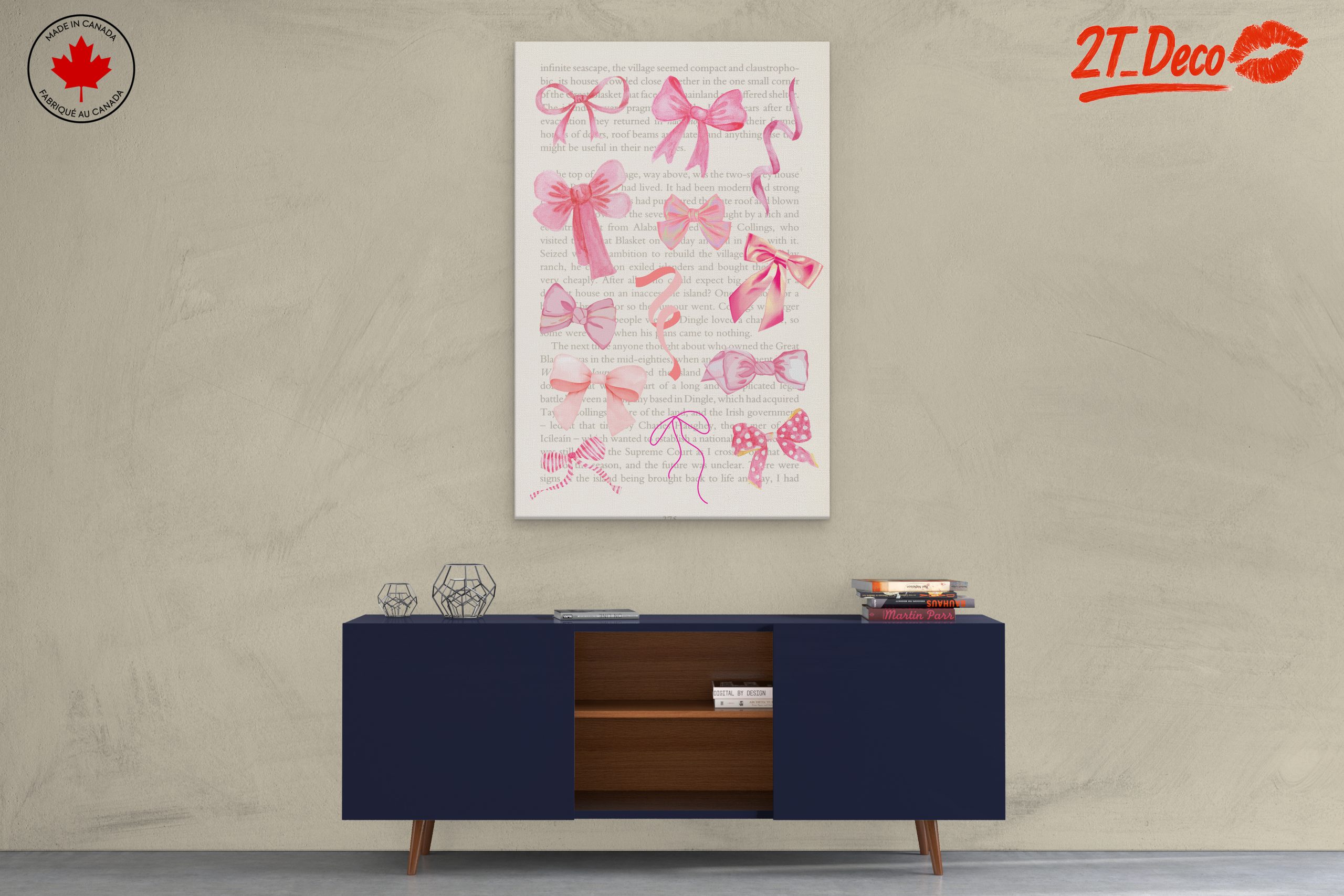 Whimsical Bow Art for Charming Spaces - Image 3