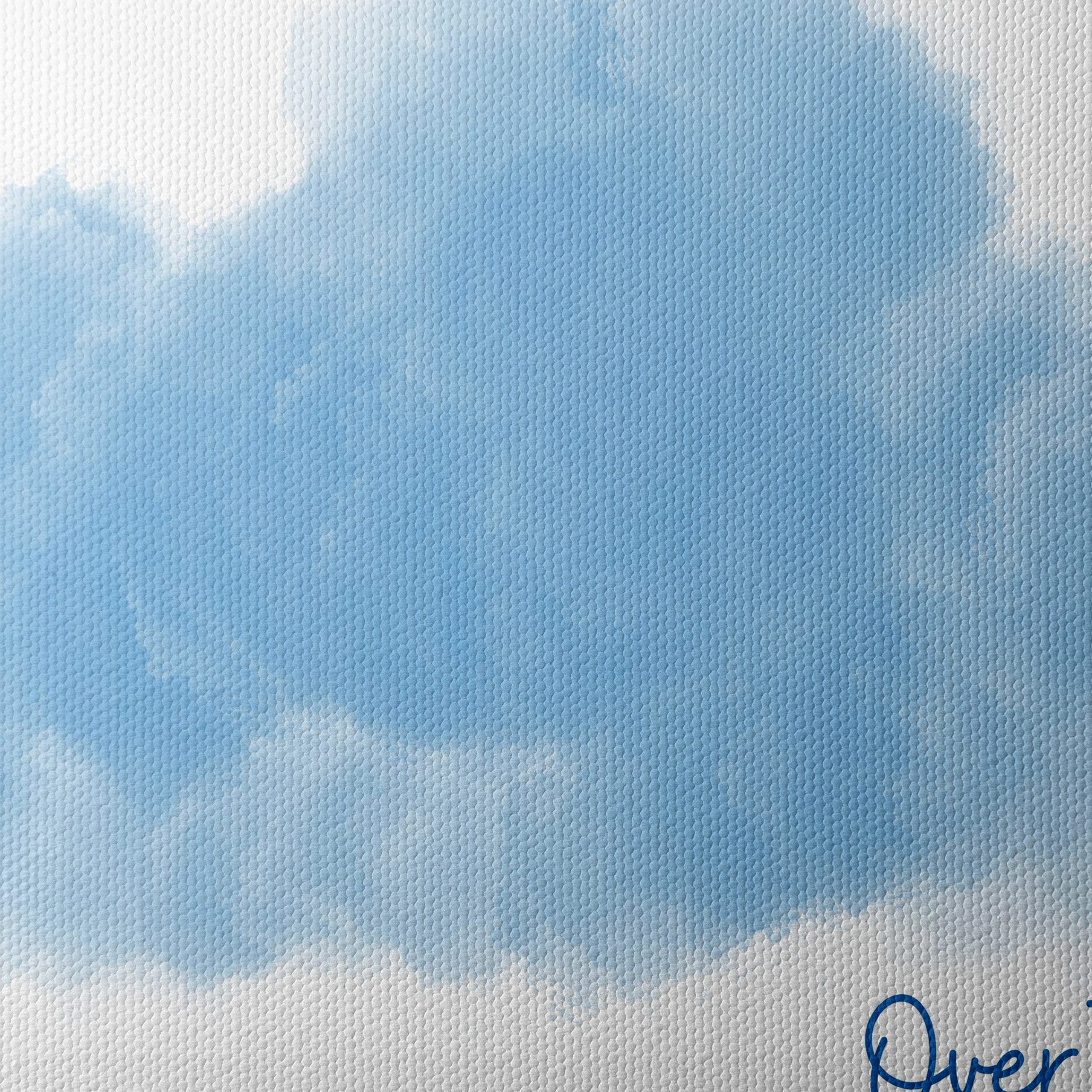 Whimsical Blue Cloud Artwork - Image 4
