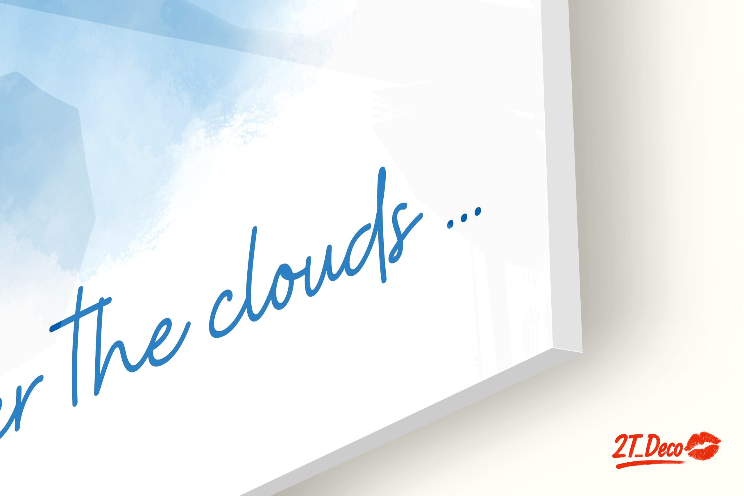 Whimsical Blue Cloud Artwork - Image 9