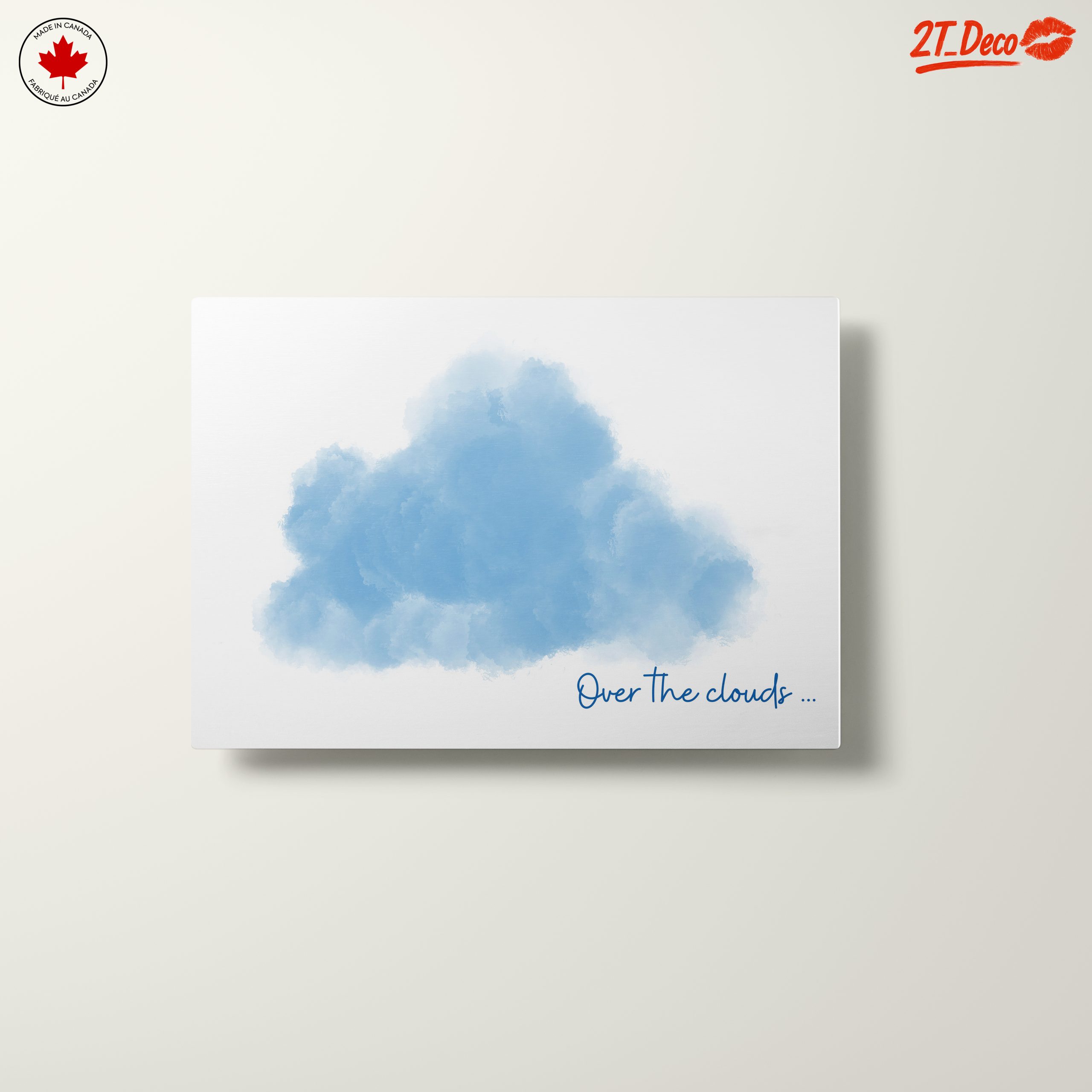 Whimsical Blue Cloud Artwork - Image 10