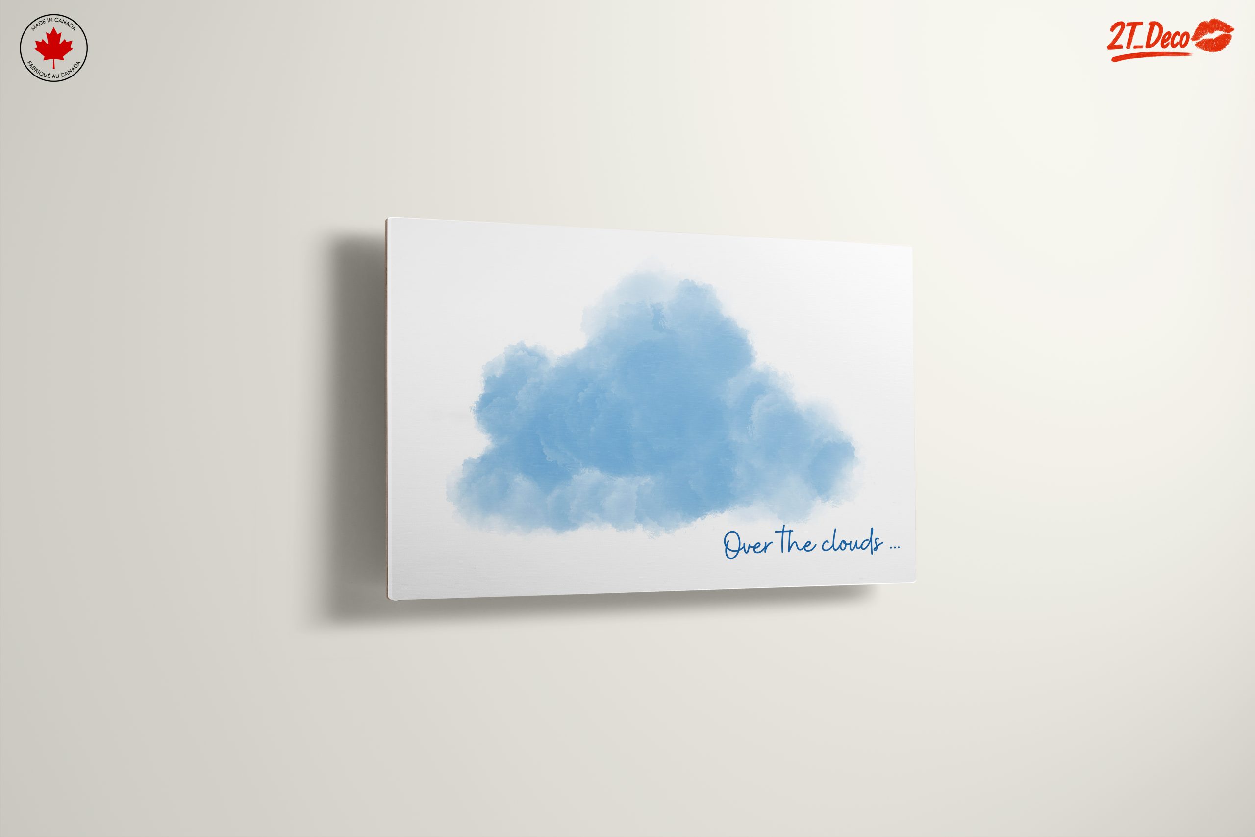 Whimsical Blue Cloud Artwork - Image 13