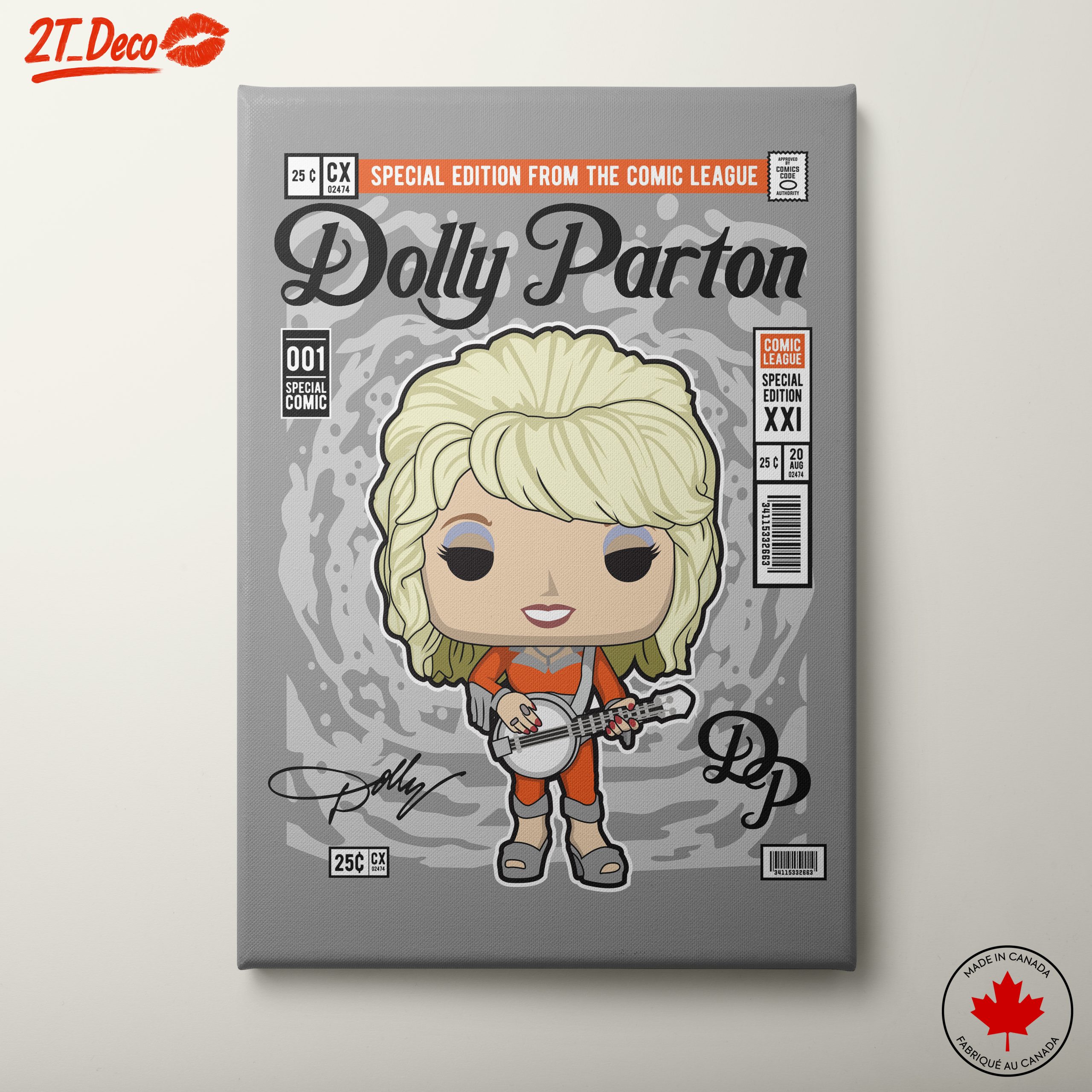Dolly Parton Funko Pop Character Art