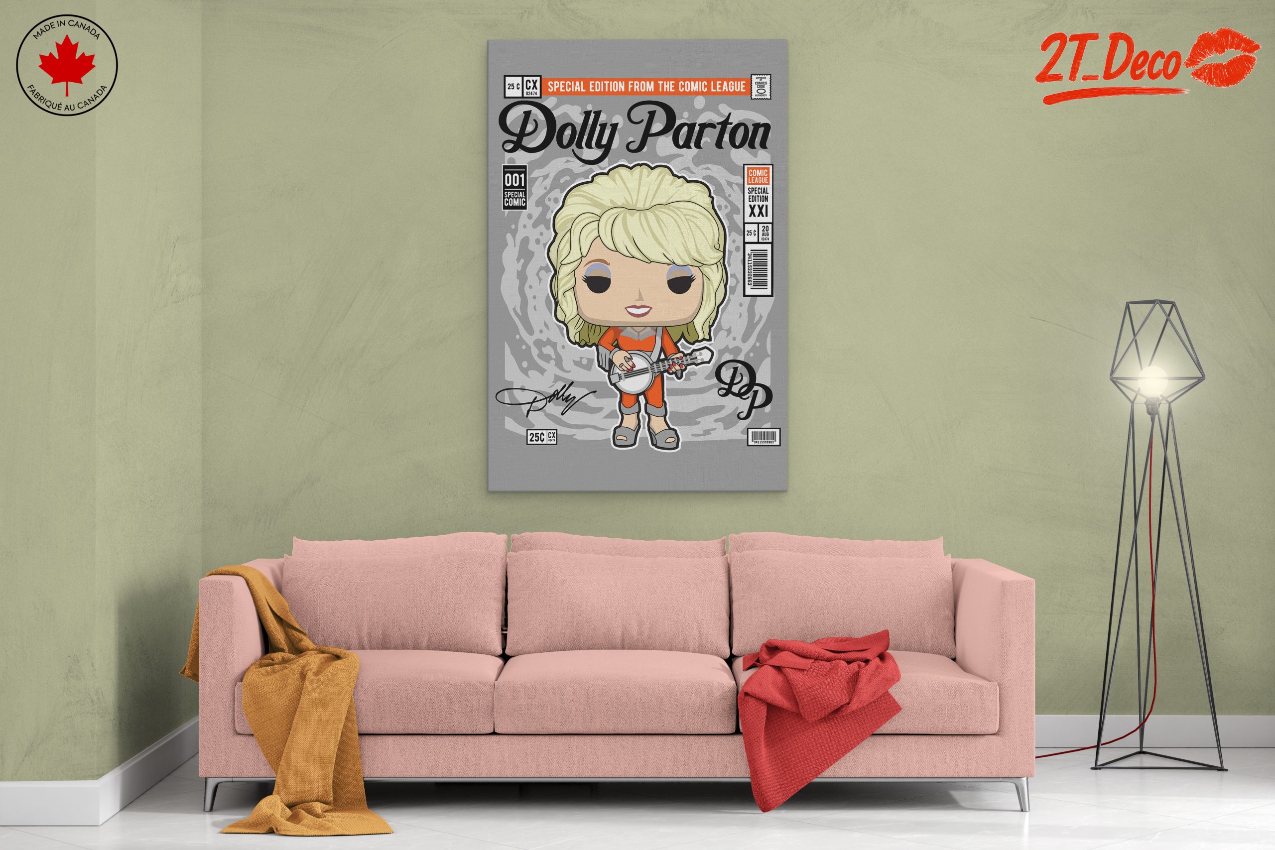 Dolly Parton Funko Pop Character Art - Image 2