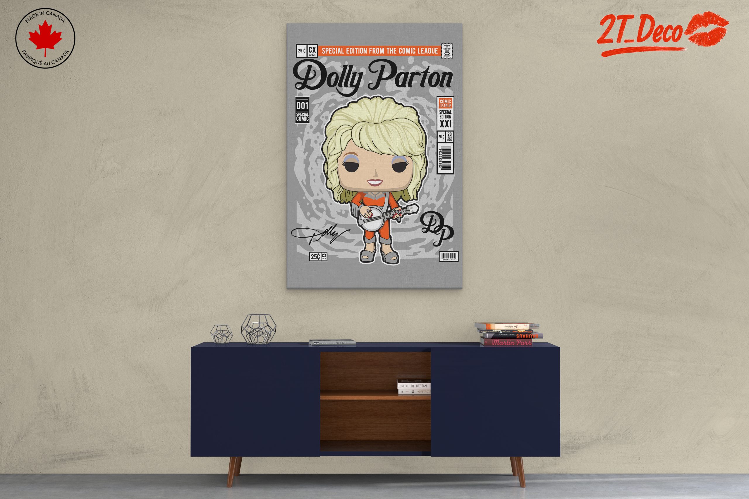 Dolly Parton Funko Pop Character Art - Image 3