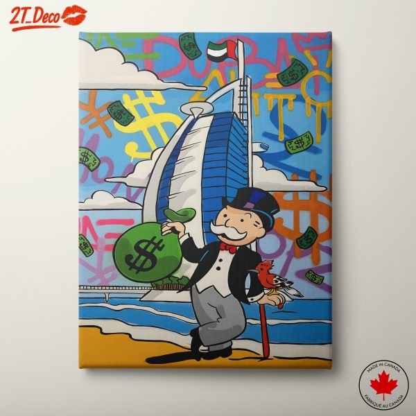 Colorful Monopoly Inspired Wall Art