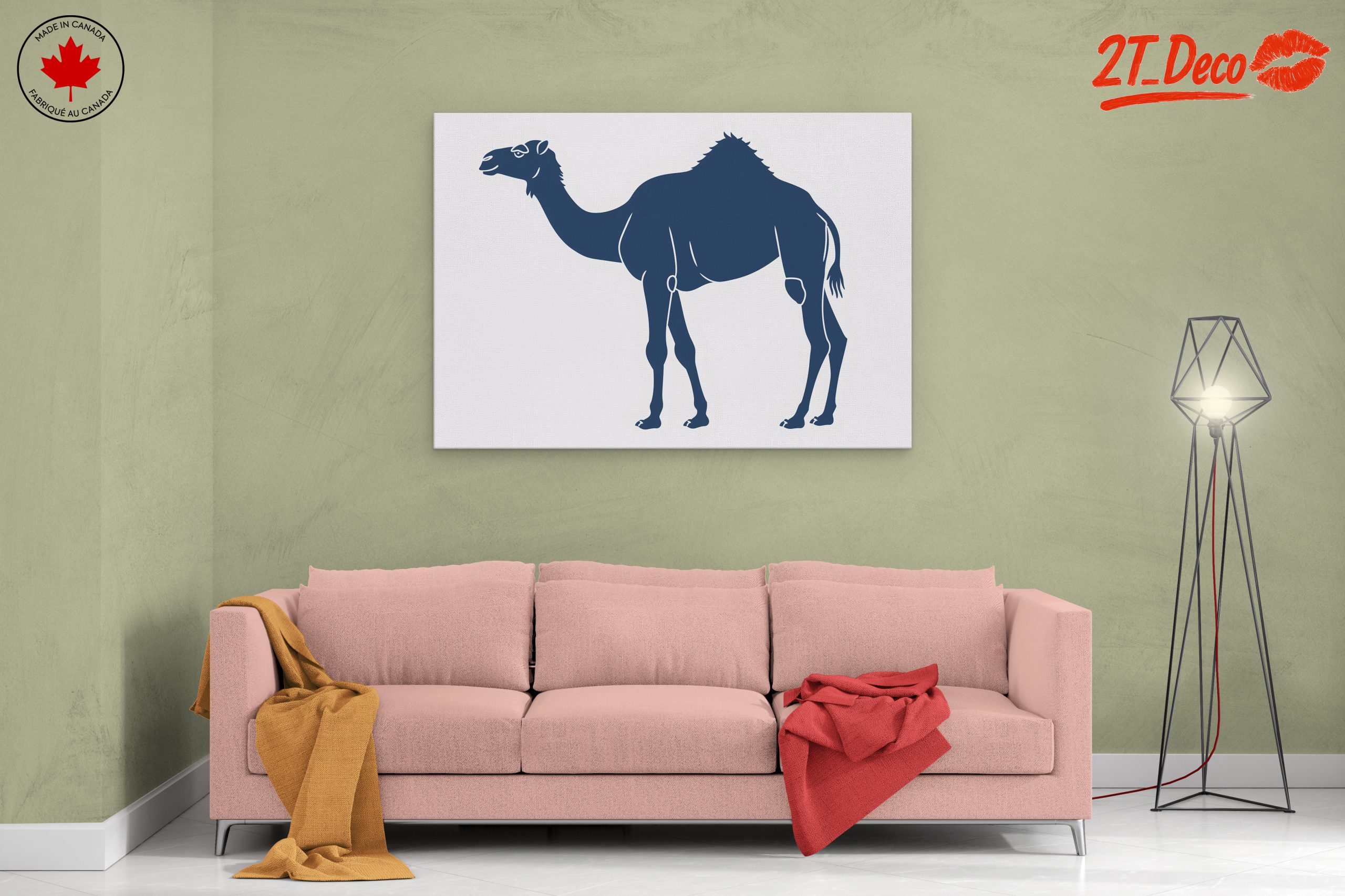Stylized Camel Art for Home Decor - Image 2