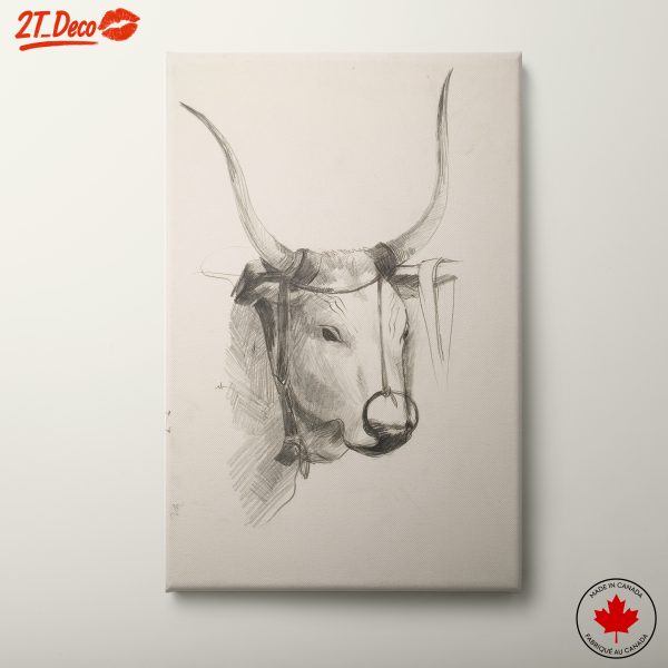 Bull Head Sketch Art