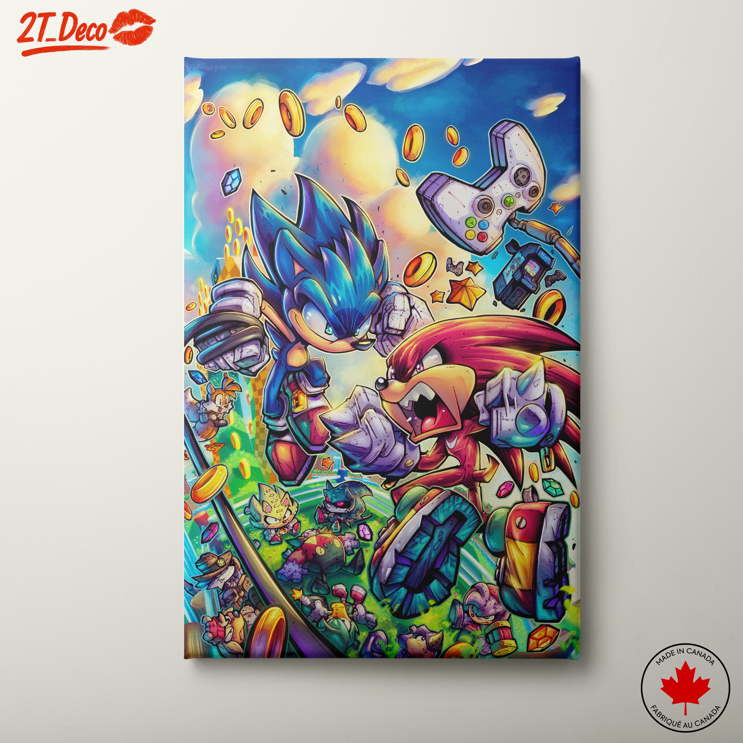 Sonic and Knuckles Epic Battle Artwork
