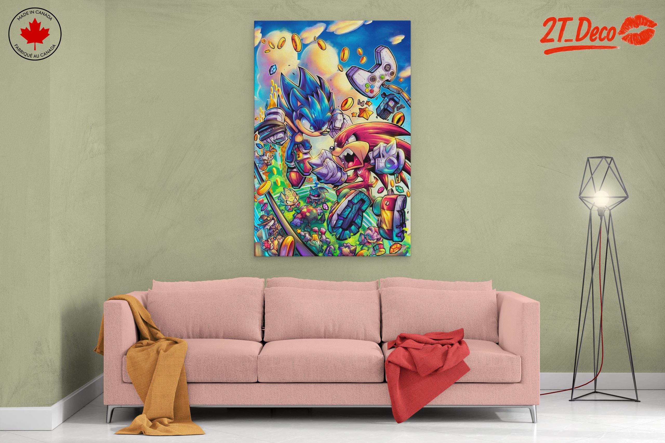 Sonic and Knuckles Epic Battle Artwork - Image 2