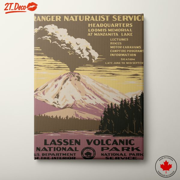Lassen Volcanic Park Adventure Landscape Art
