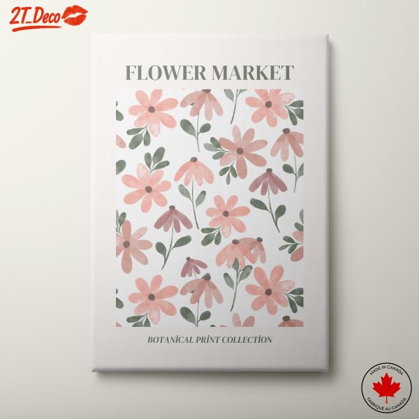 Charming Floral Market Artwork