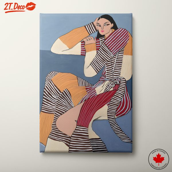 Stylized Portrait of a Fashionable Woman