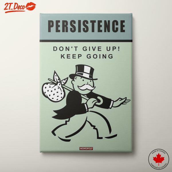 Persistence Motivational Wall Art
