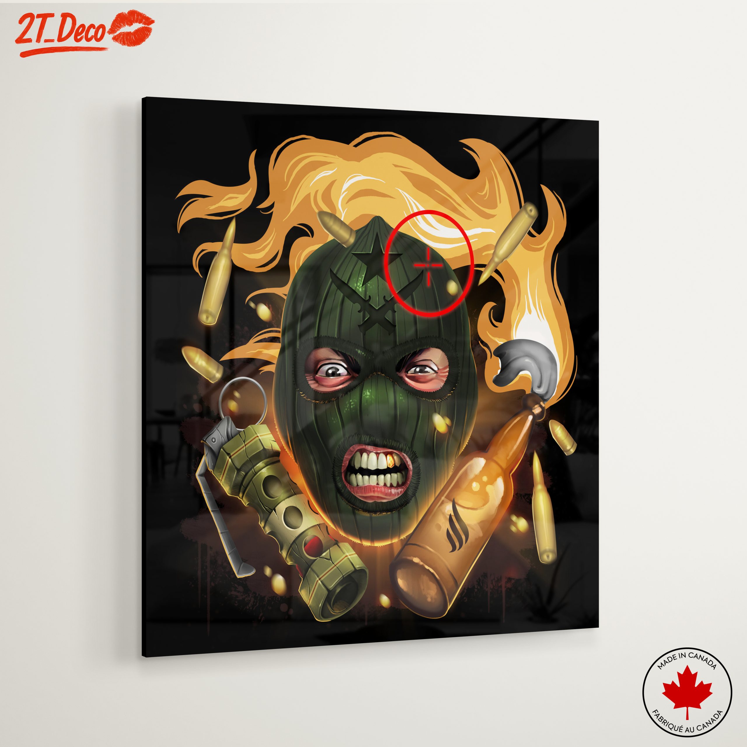 Dynamic Street Art Character with Explosive Elements - Image 6