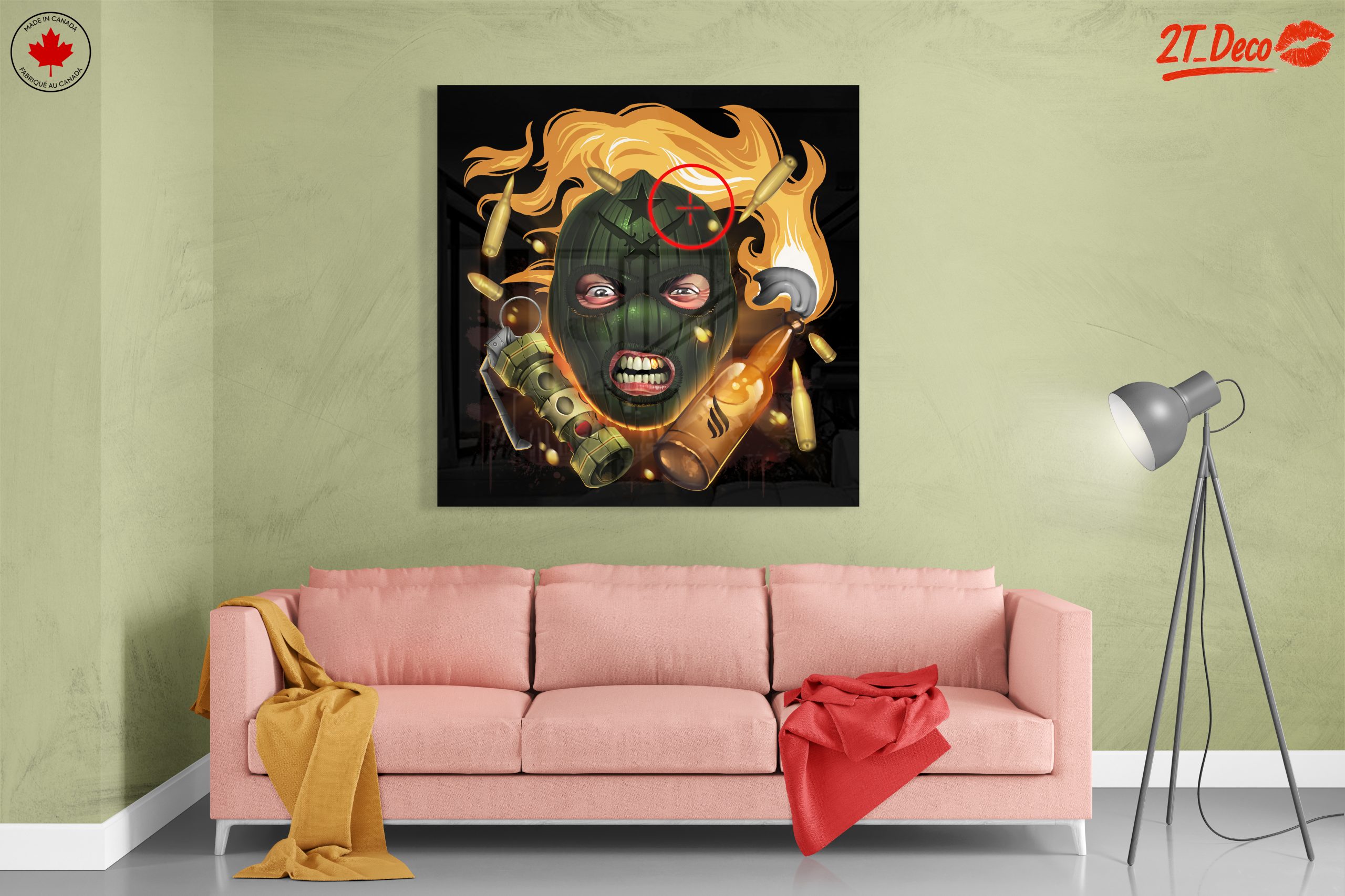 Dynamic Street Art Character with Explosive Elements - Image 7