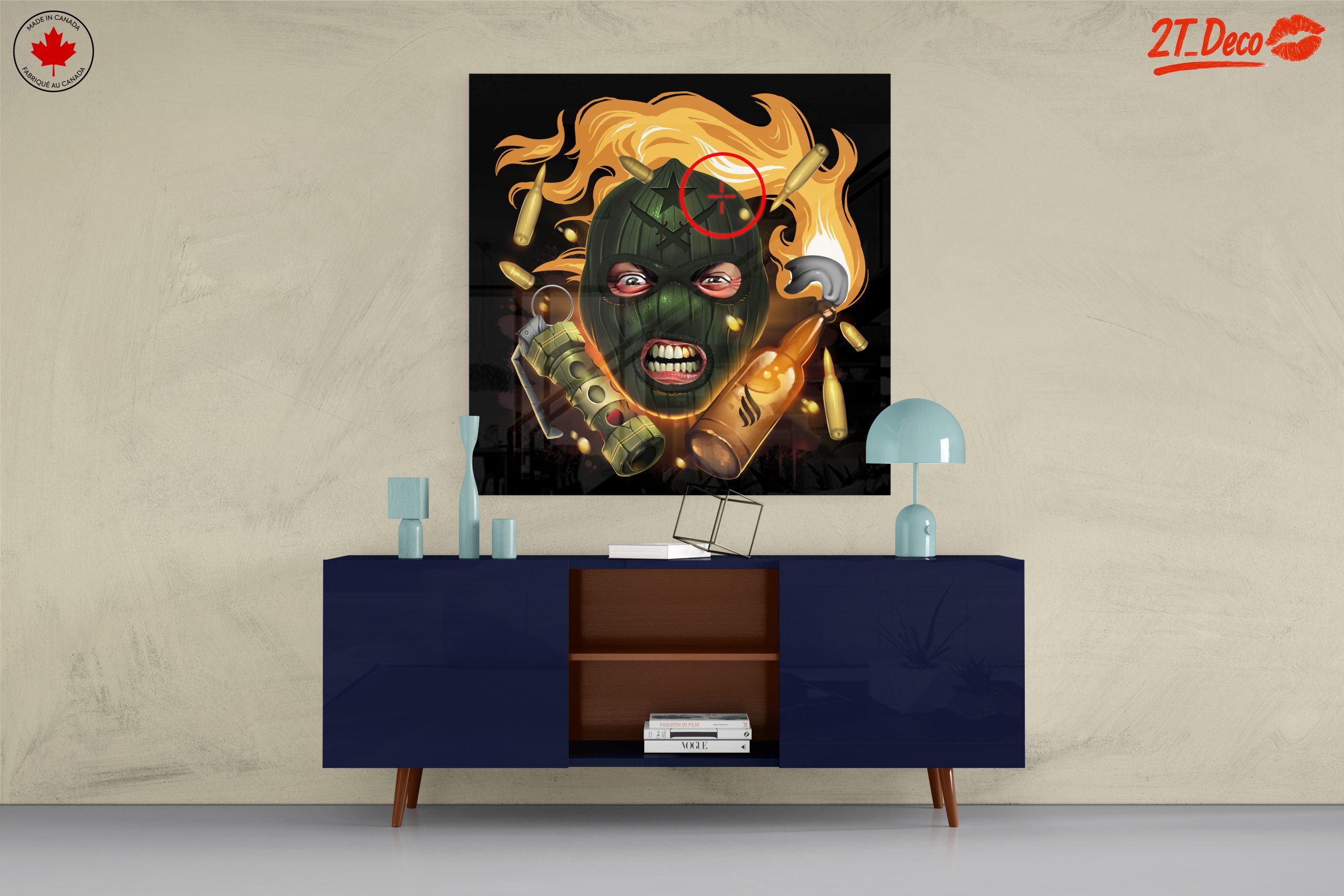 Dynamic Street Art Character with Explosive Elements - Image 8