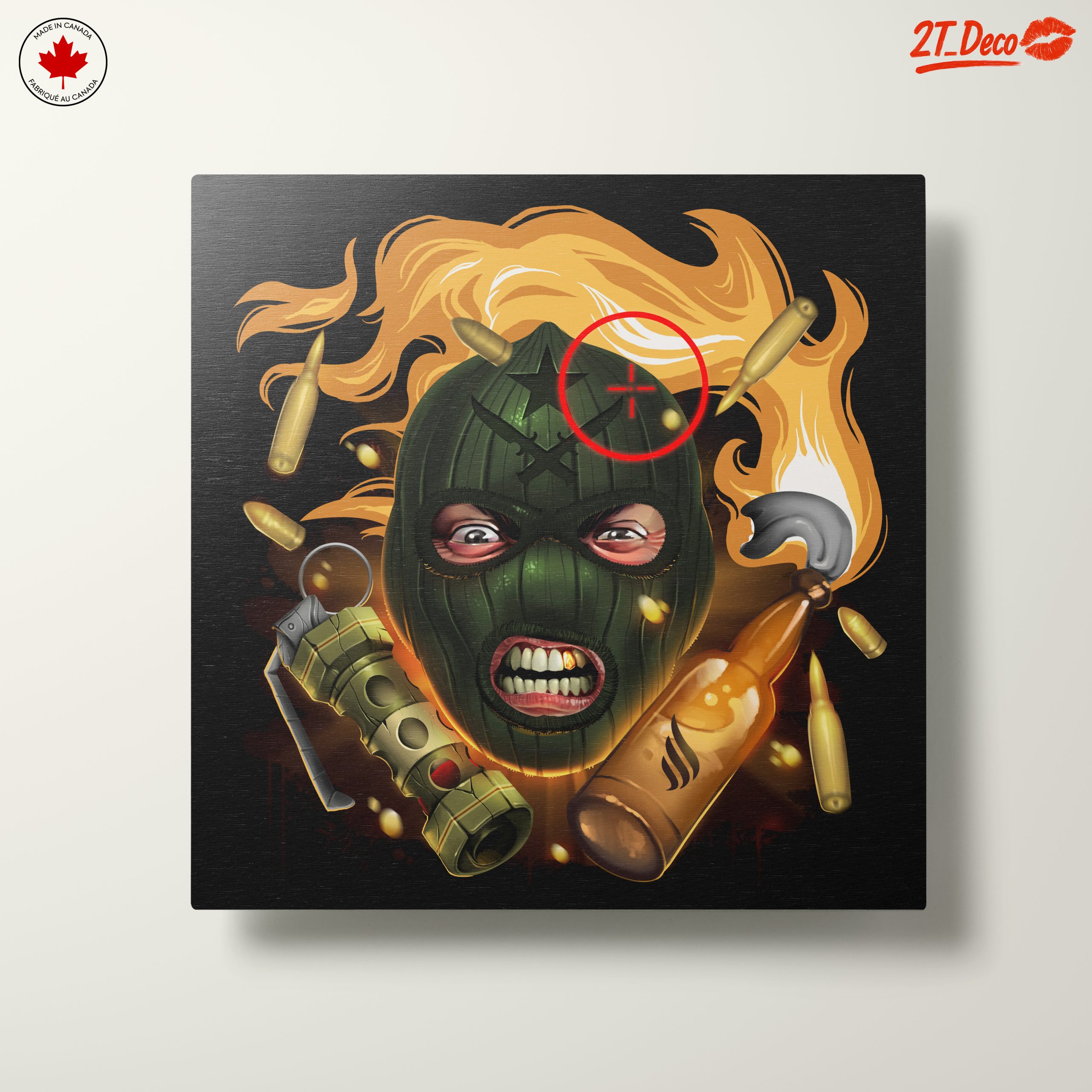 Dynamic Street Art Character with Explosive Elements - Image 10