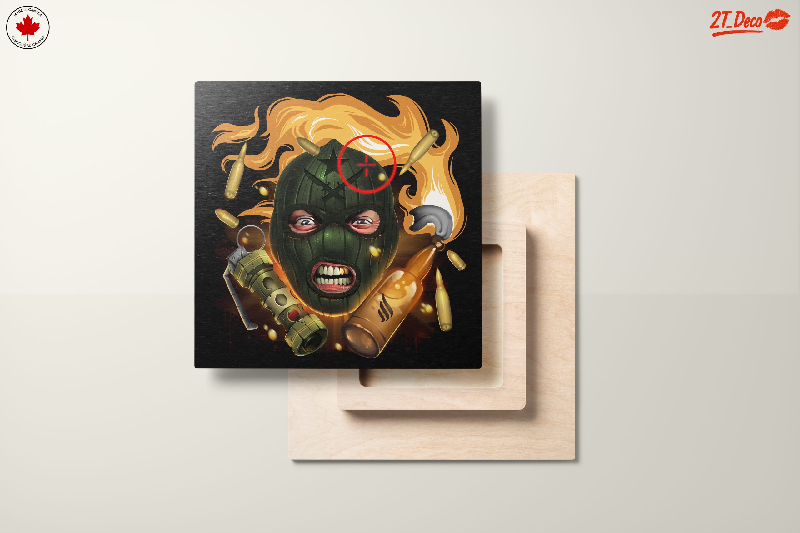 Dynamic Street Art Character with Explosive Elements - Image 11