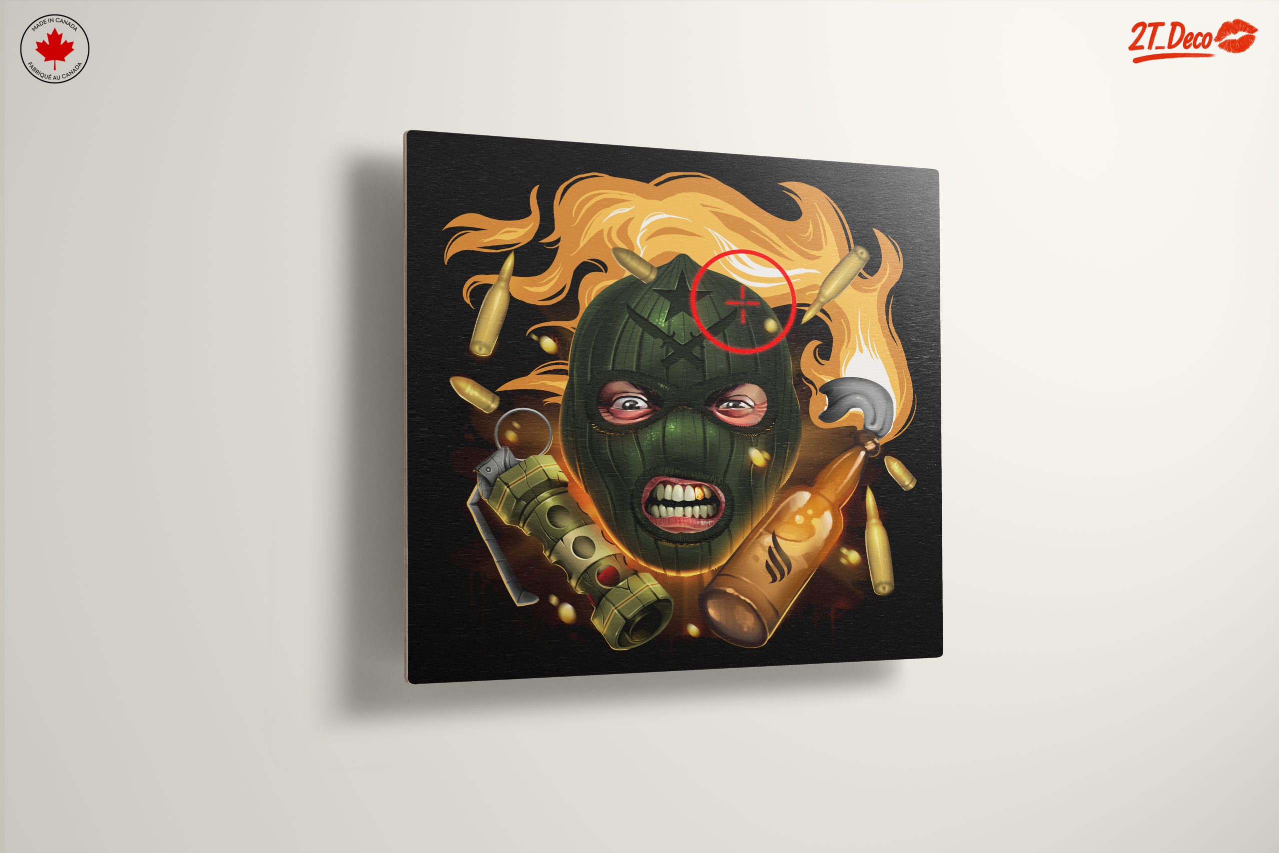 Dynamic Street Art Character with Explosive Elements - Image 13