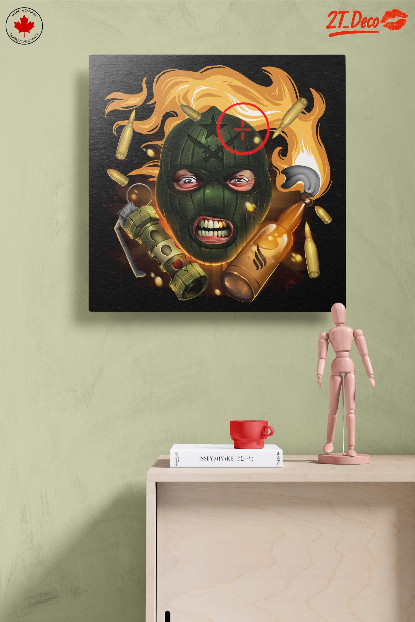 Dynamic Street Art Character with Explosive Elements - Image 14