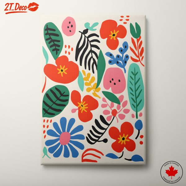 Vibrant Botanical Abstract Art for Modern Spaces
