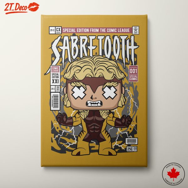 Sabretooth Funko Art Featuring Iconic Character