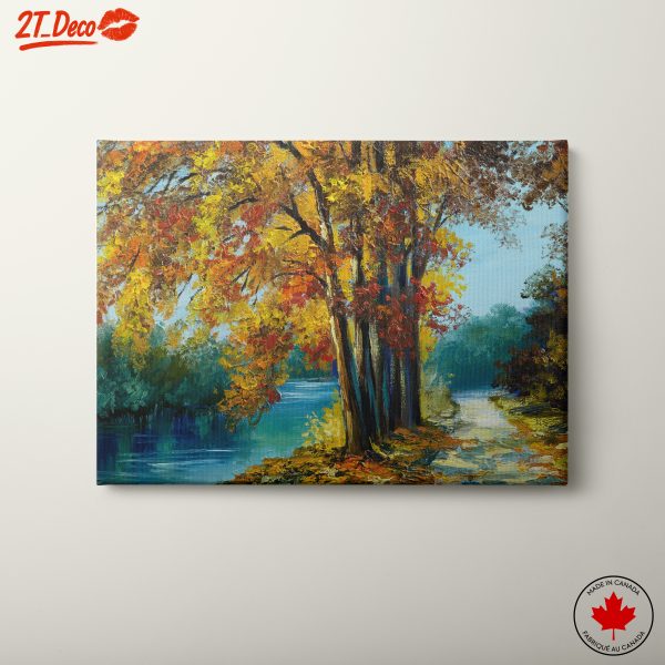 Vibrant Autumn Landscape with Trees