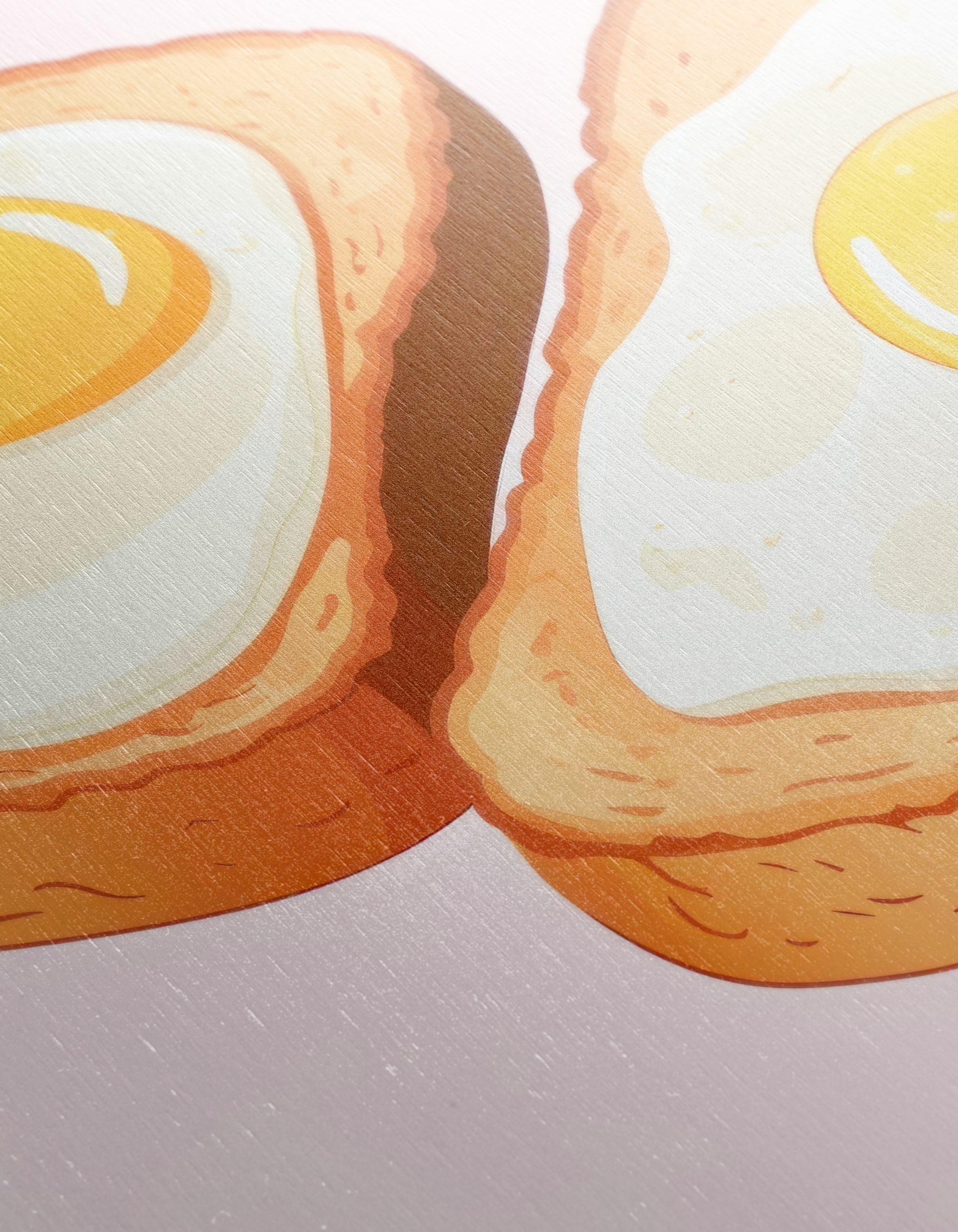 Whimsical Fried Eggs on Toast Art - Image 12