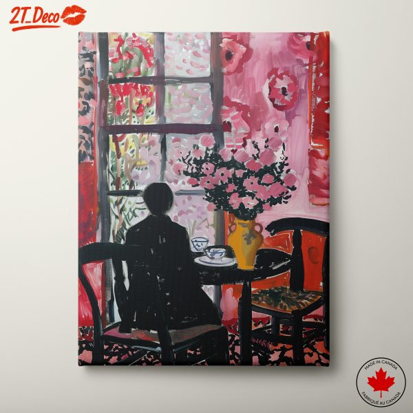 Vibrant Abstract Floral Interior