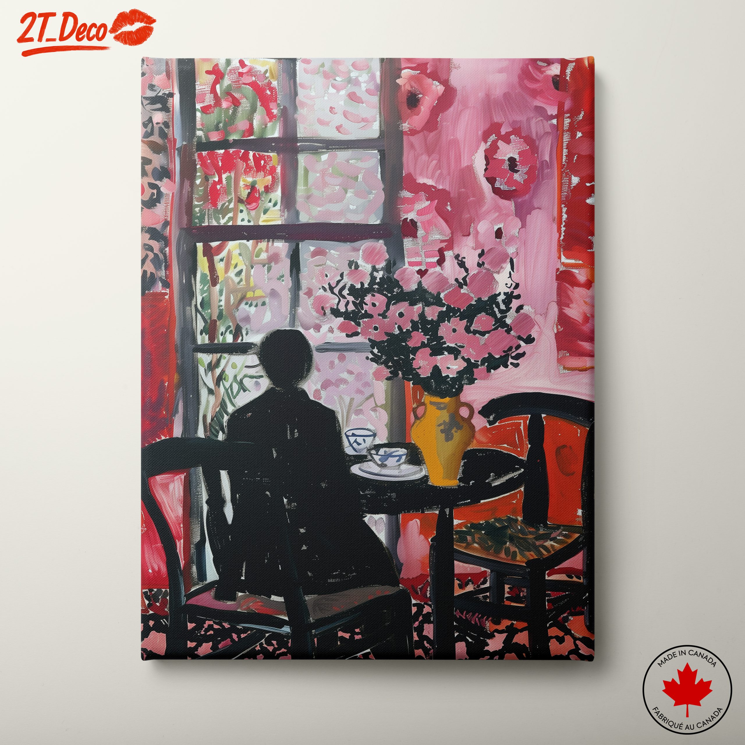 Vibrant Abstract Floral Interior