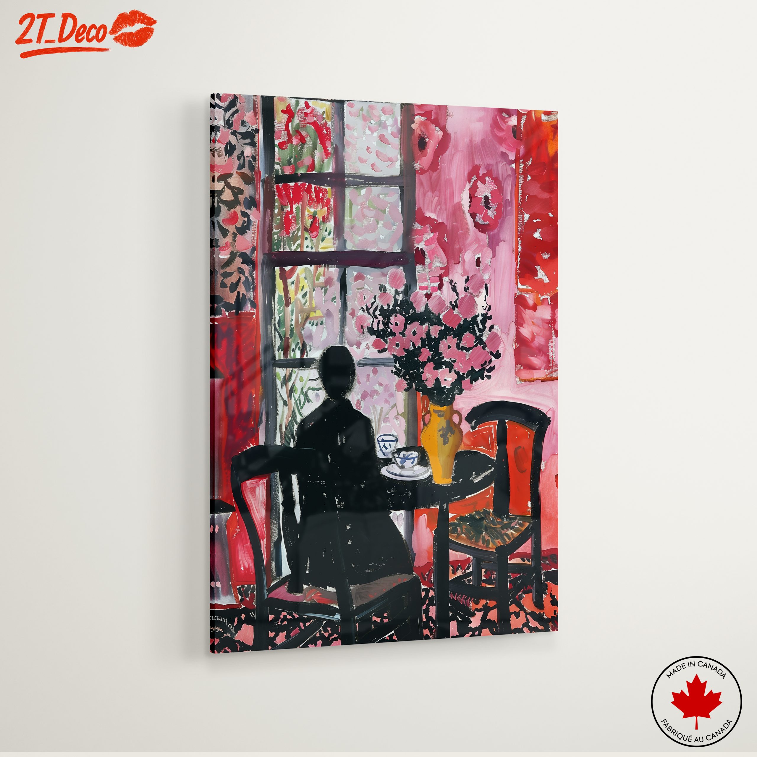 Vibrant Abstract Floral Interior - Image 6