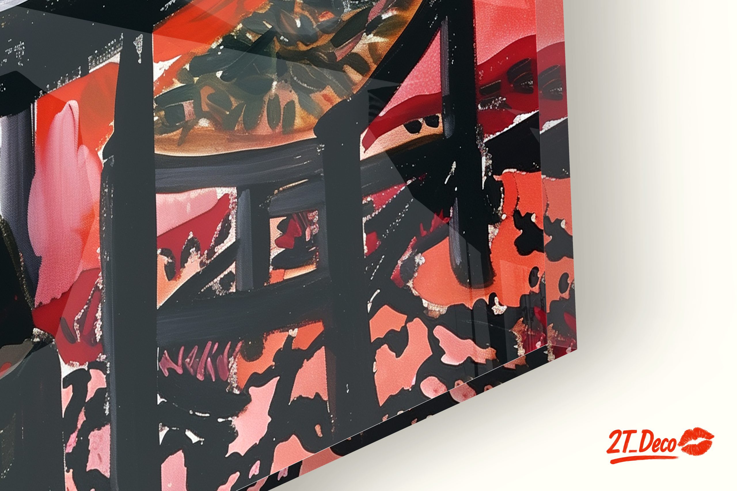 Vibrant Abstract Floral Interior - Image 9