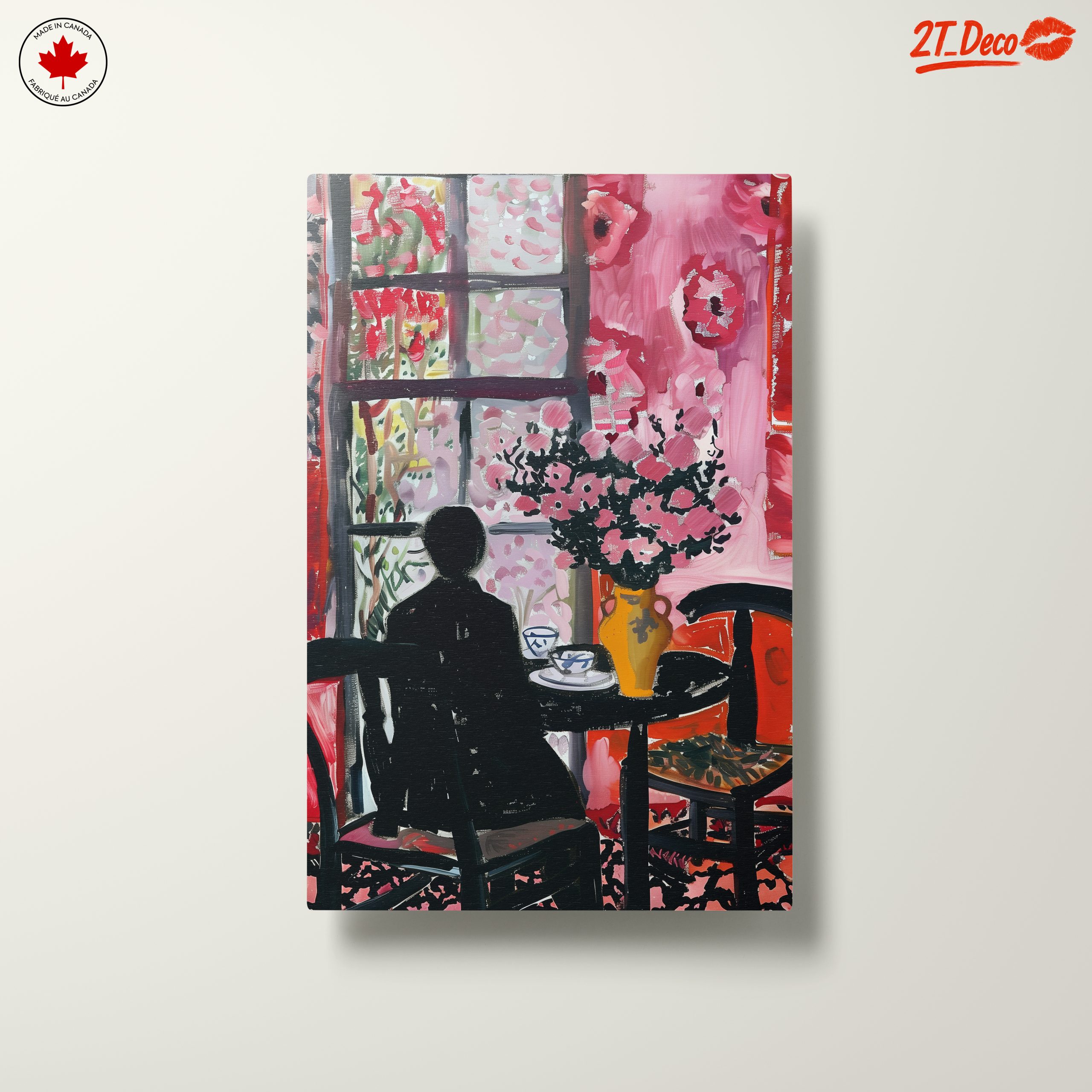 Vibrant Abstract Floral Interior - Image 10