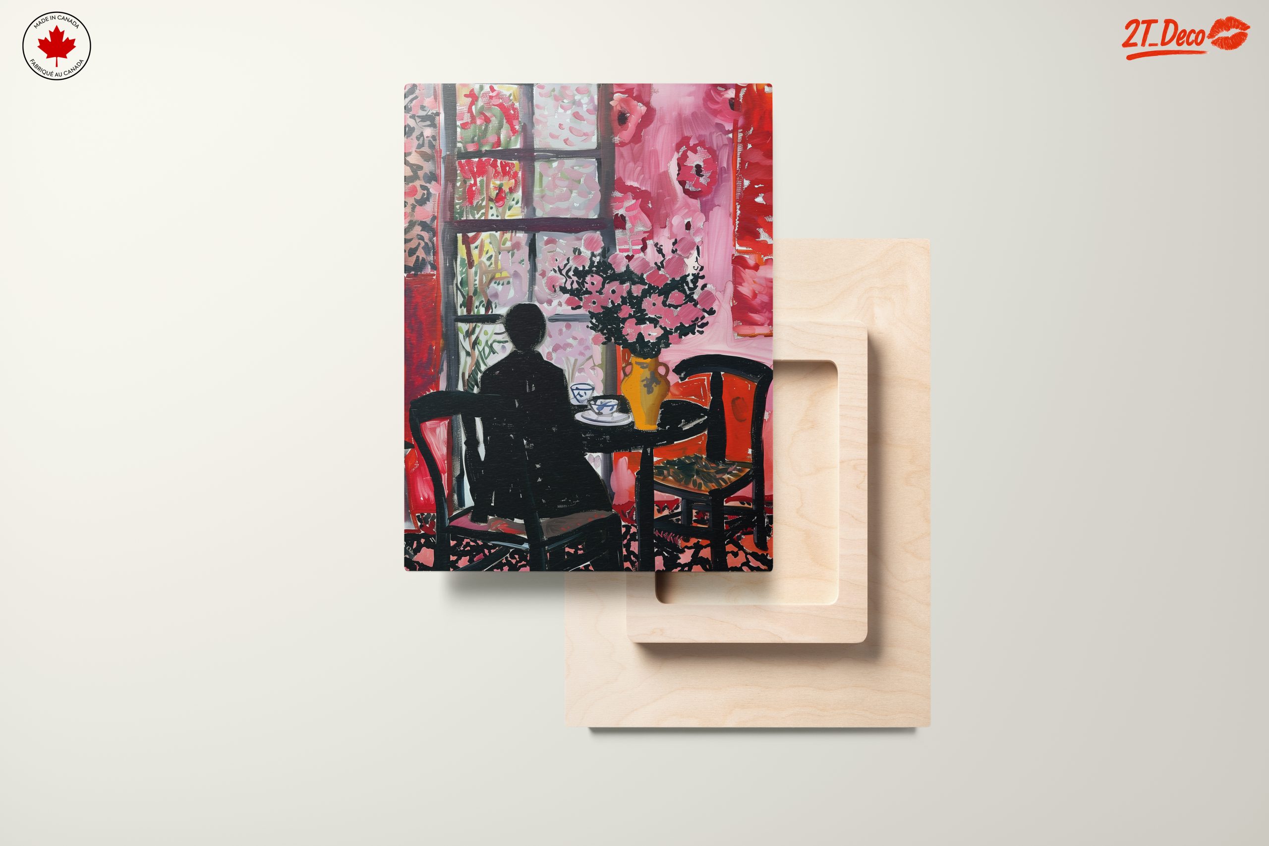 Vibrant Abstract Floral Interior - Image 11