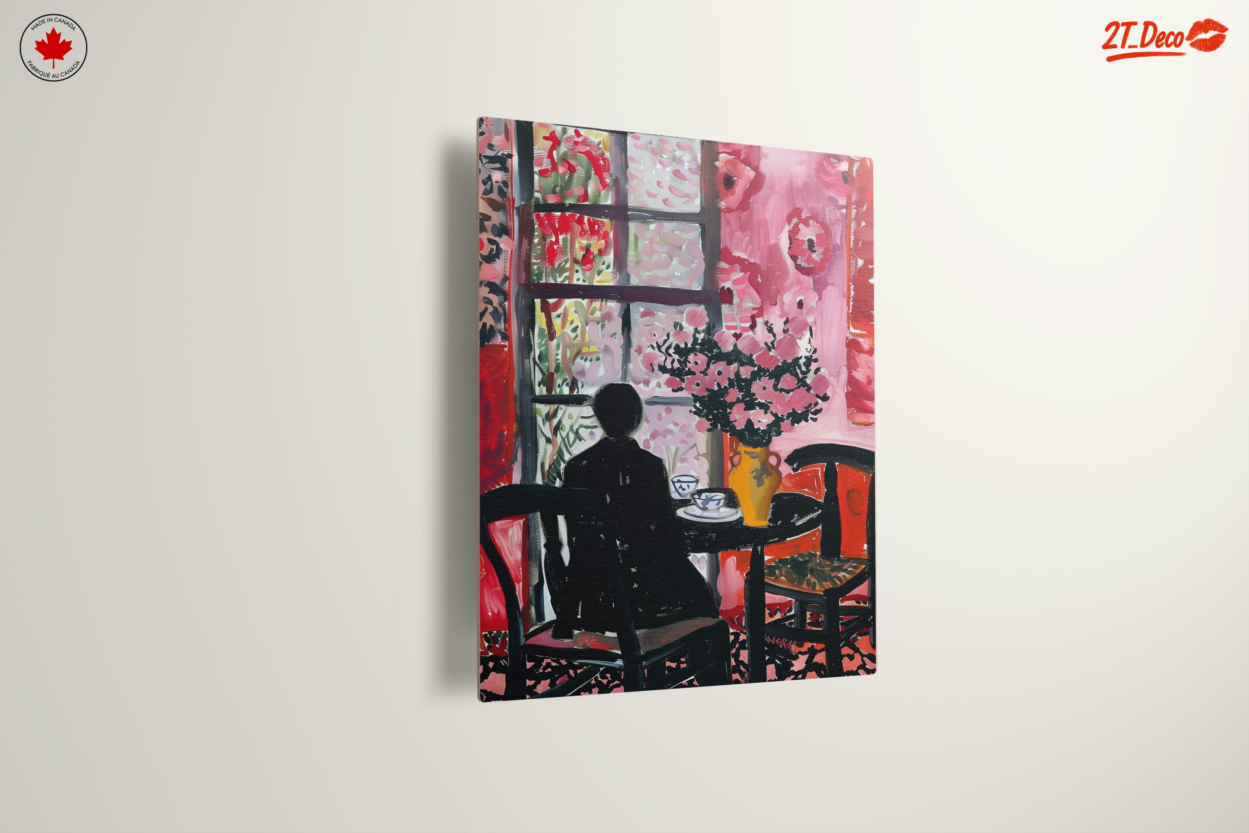 Vibrant Abstract Floral Interior - Image 13