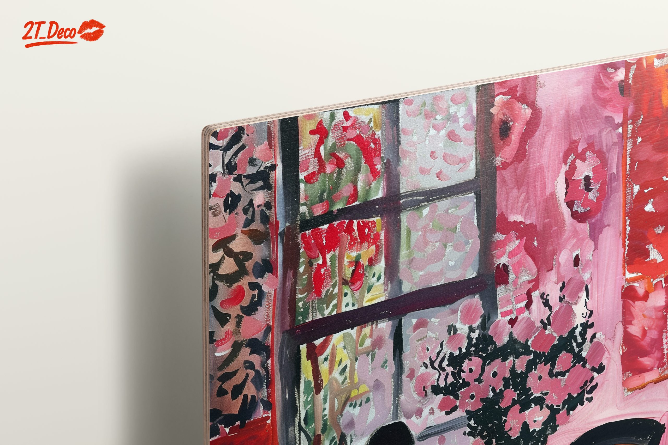 Vibrant Abstract Floral Interior - Image 15