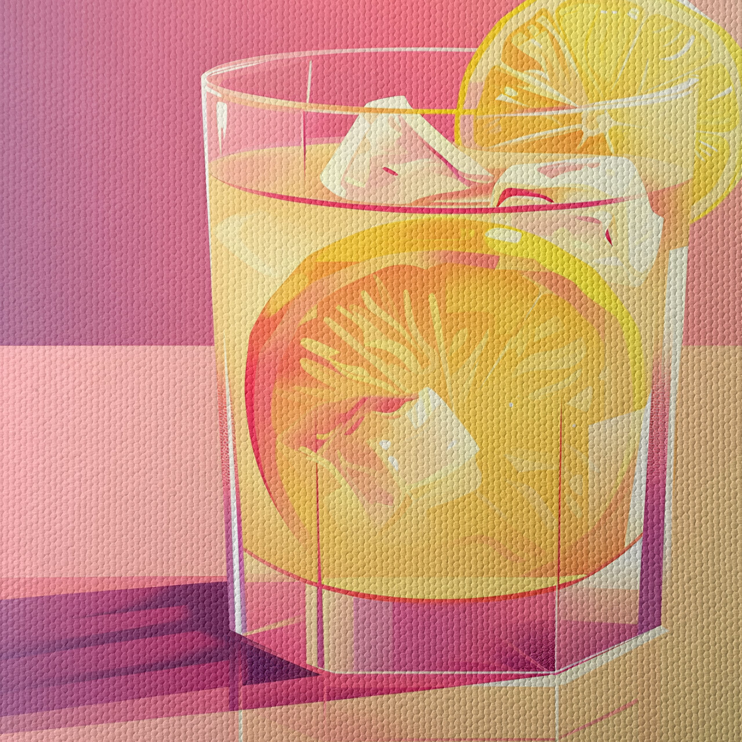Gin and Lemon Cocktail Art - Image 4