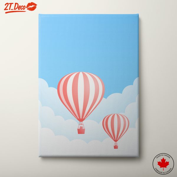 Whimsical Hot Air Balloons in Sky
